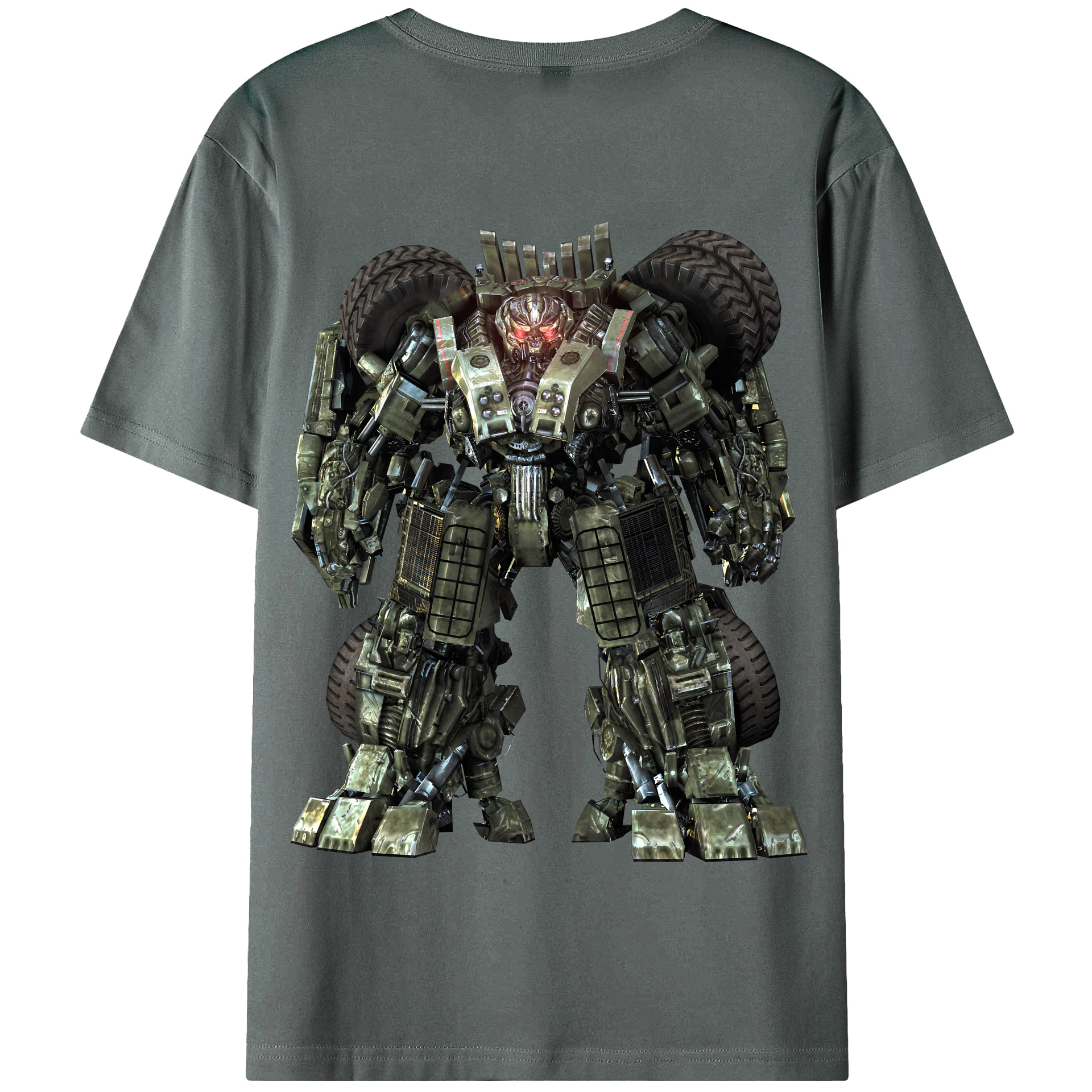 （画像用） Transformers トランスフォーマー 綿100％半袖Tシャツ（背面プリント）